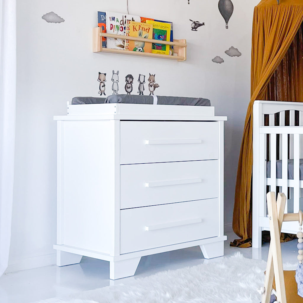 3 Drawer Sleigh Change Table – Cloud 9 Baby Bedrooms