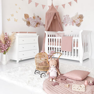 Royal Cot with 3 Drawer Dresser