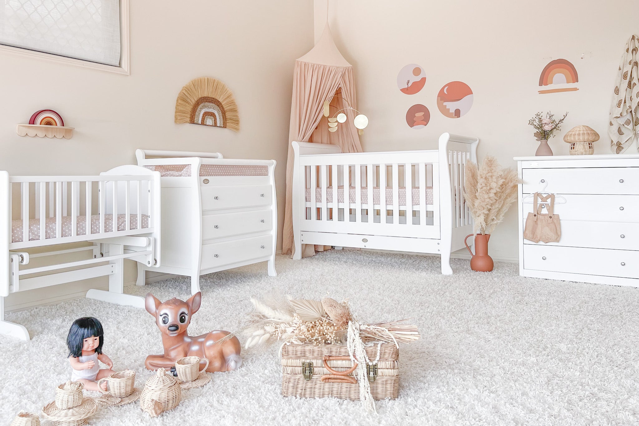 Baby Nursery Sleigh Cot