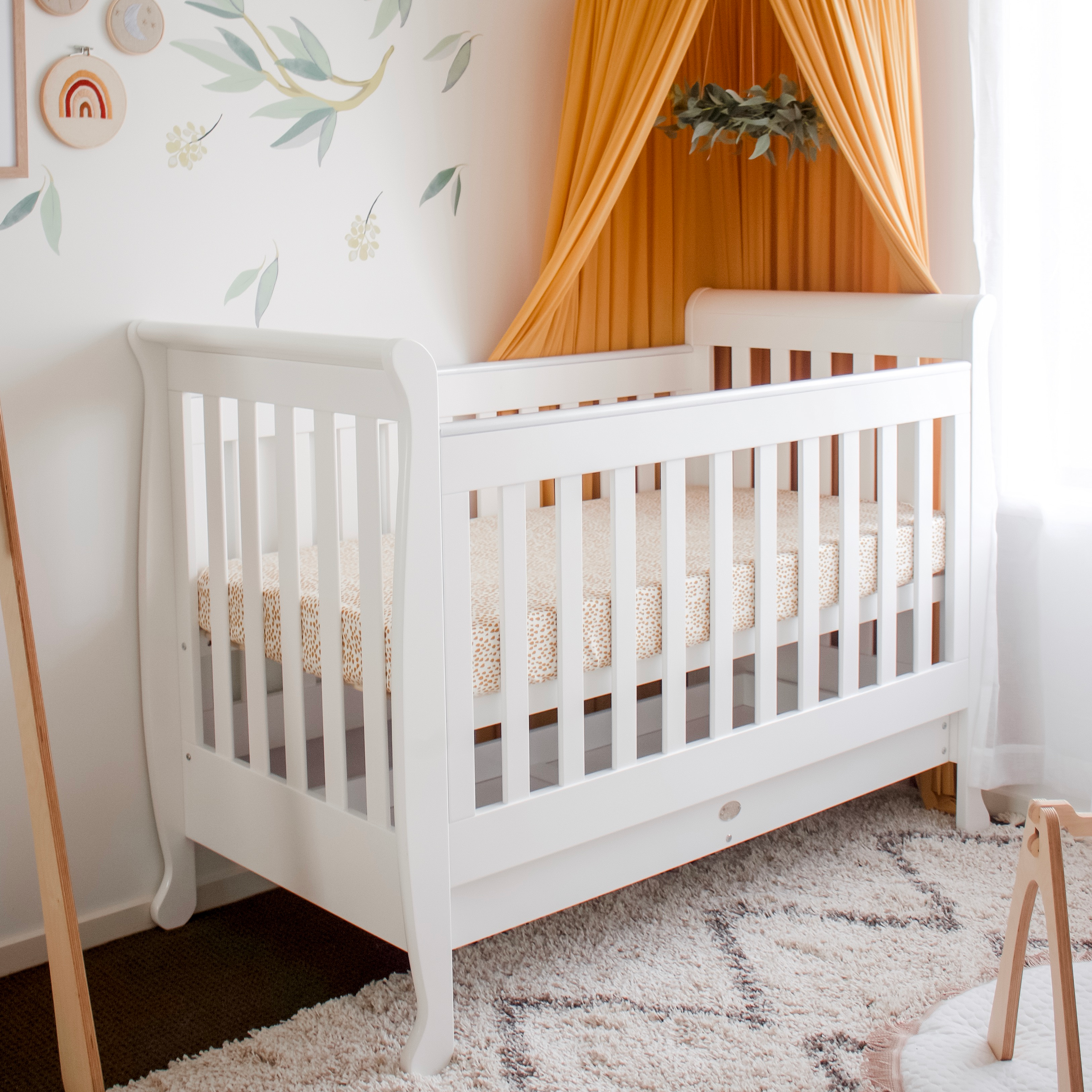 5 in 1 Sleigh Cot Cloud 9 Baby Bedrooms